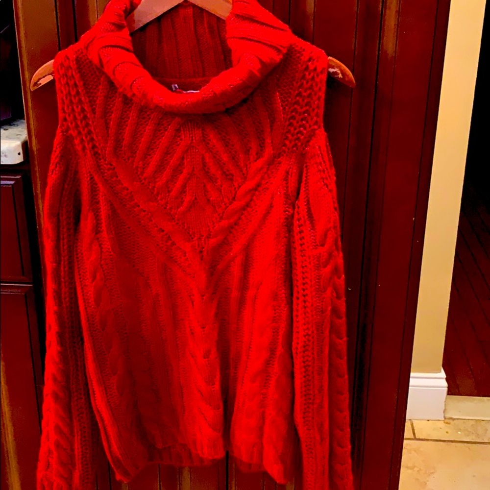 American rag red sweater